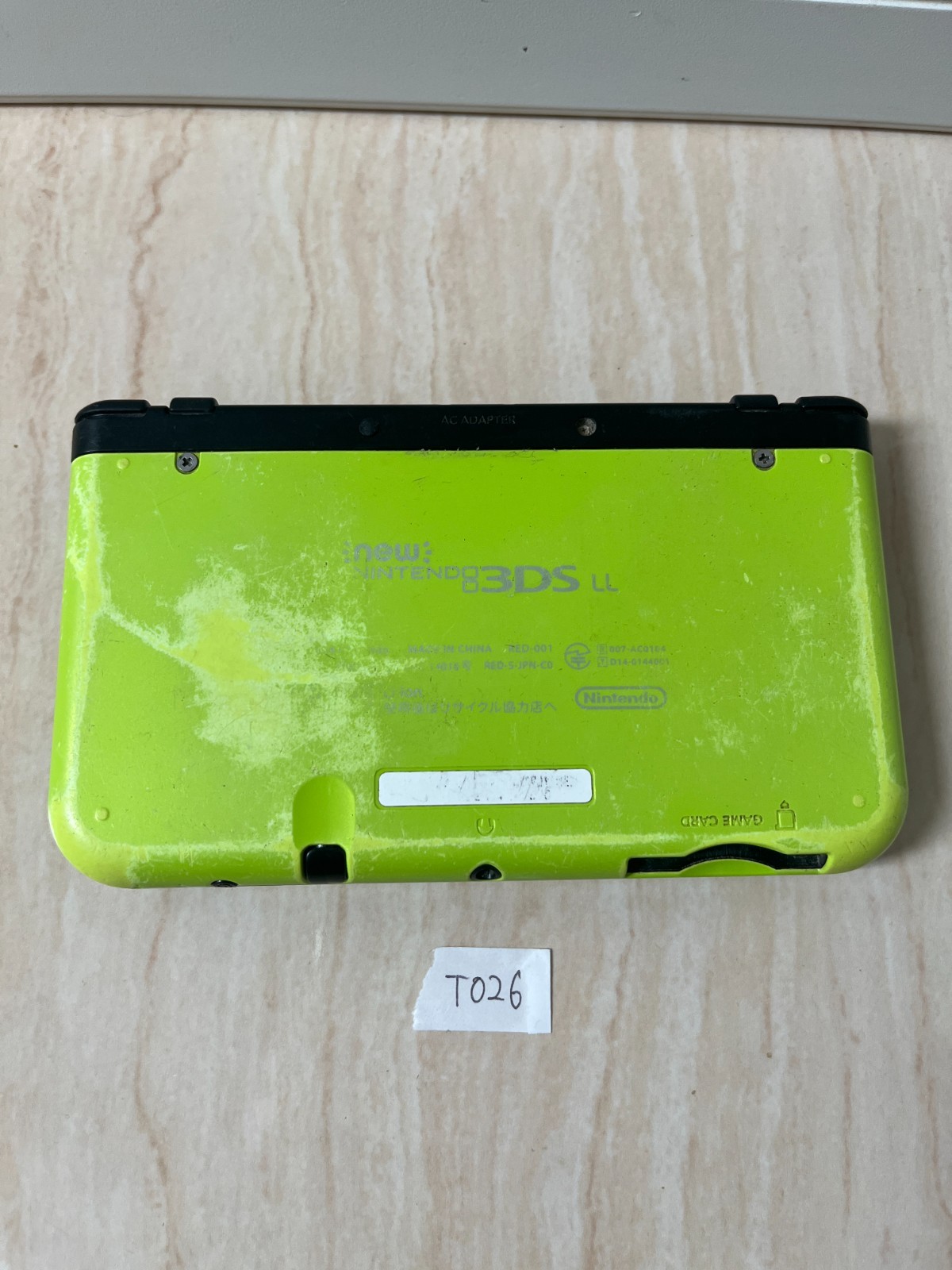 IPS Nintendo New 3DS XL LL Lime Black Console Tested IPS Bottom Japan T026