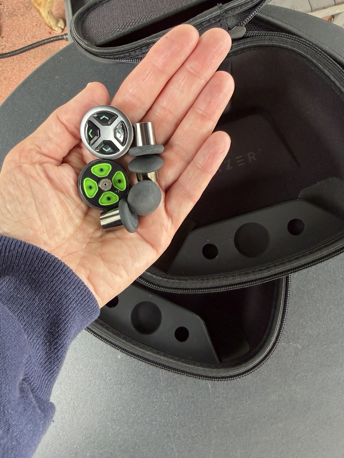Lot Of 2 Carrying Cases Original Razer Wolverine Ultimate Controller Components
