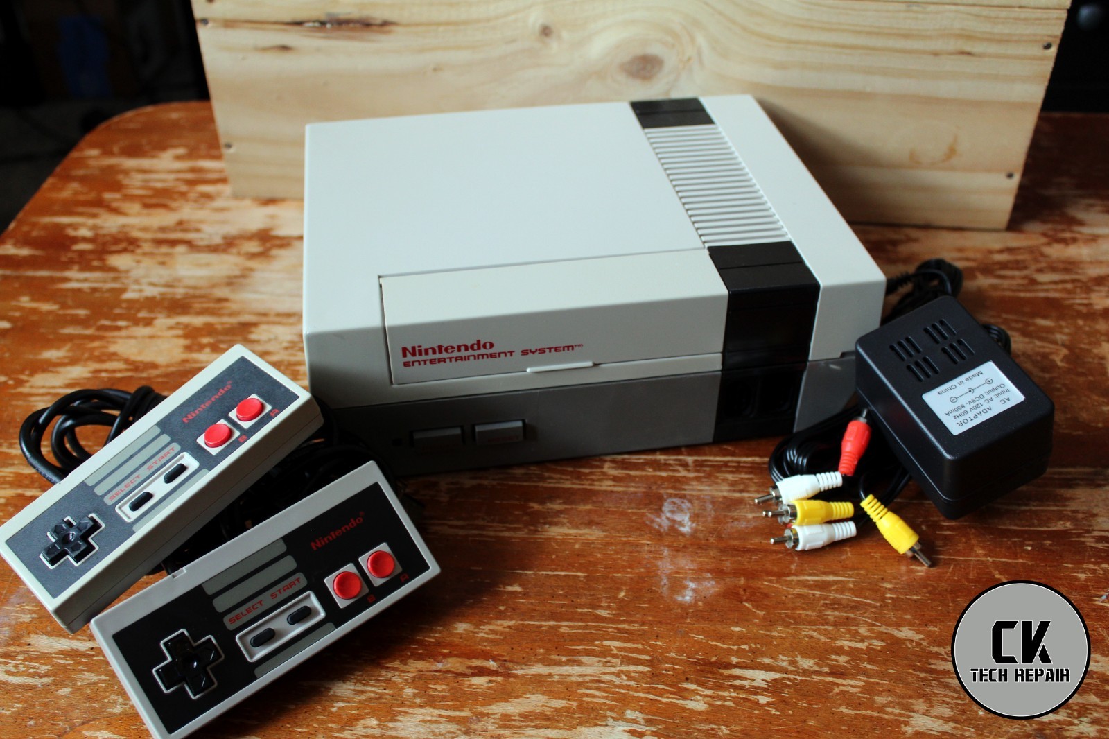 Nintendo NES Bundle with 2 Controllers, Cables – Deep Cleaned, Tested, Works
