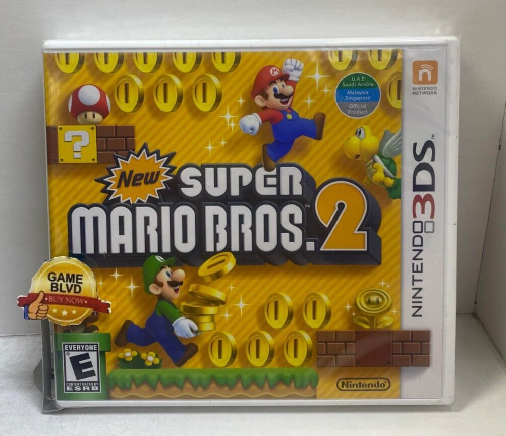 New Super Mario Bros. 2 (Nintendo 3DS, 2012)(World Edition)