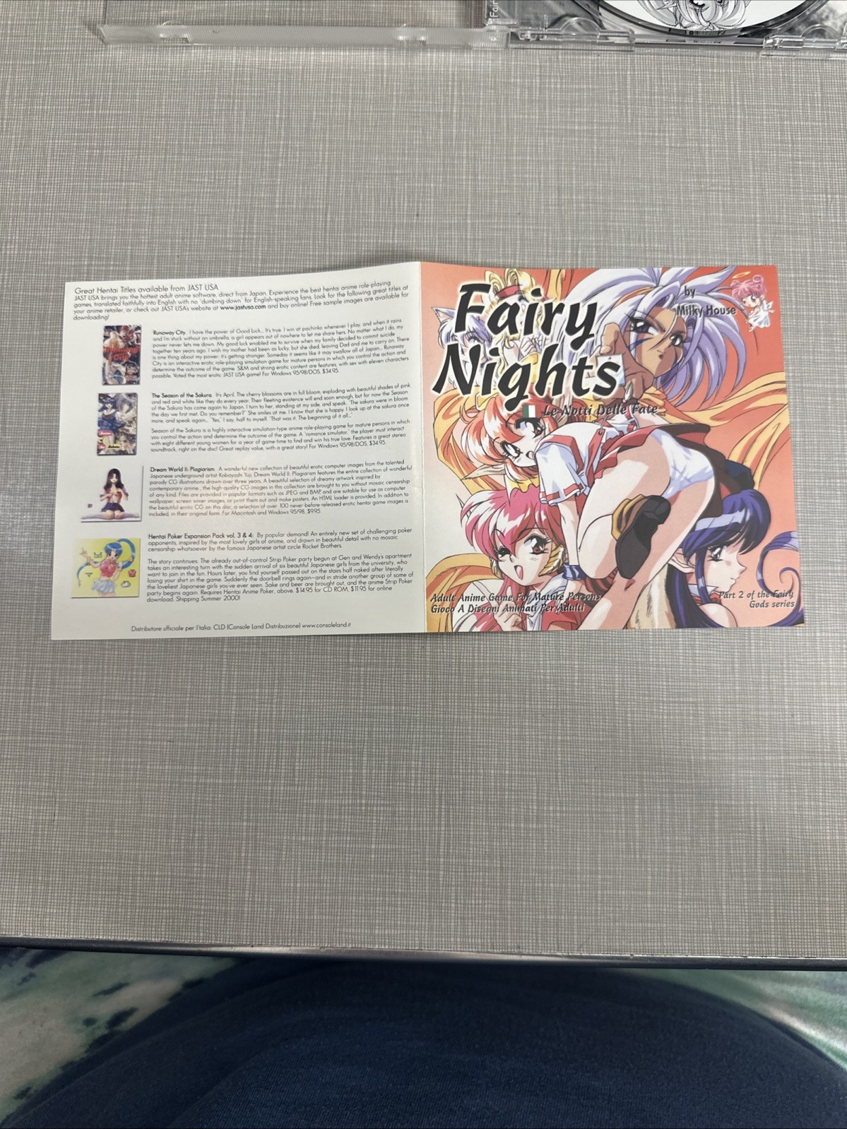 Fairy Nights PC Game CD-ROM Anime Windows 95/98 RARE By Milky House