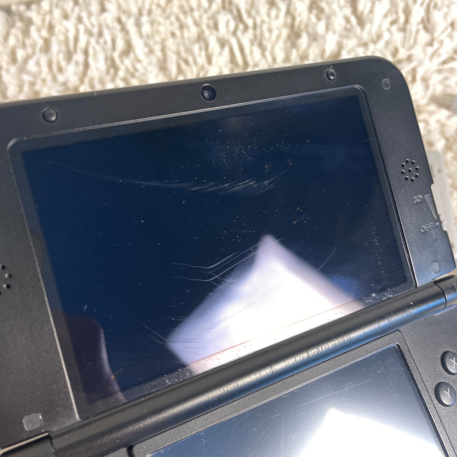 Nintendo 3DS XL Pokémon X and Y Red Version Handheld Console SPR-001 Tested