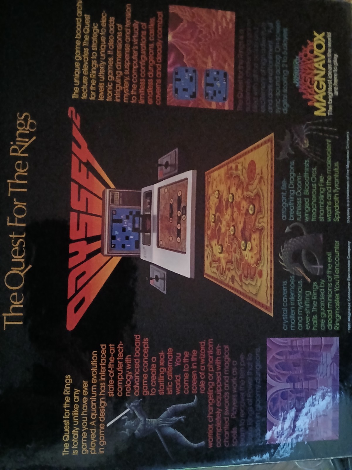 Magnavox Odyssey 2 the Quest for the Rings 1981 READ DESCRIPTION