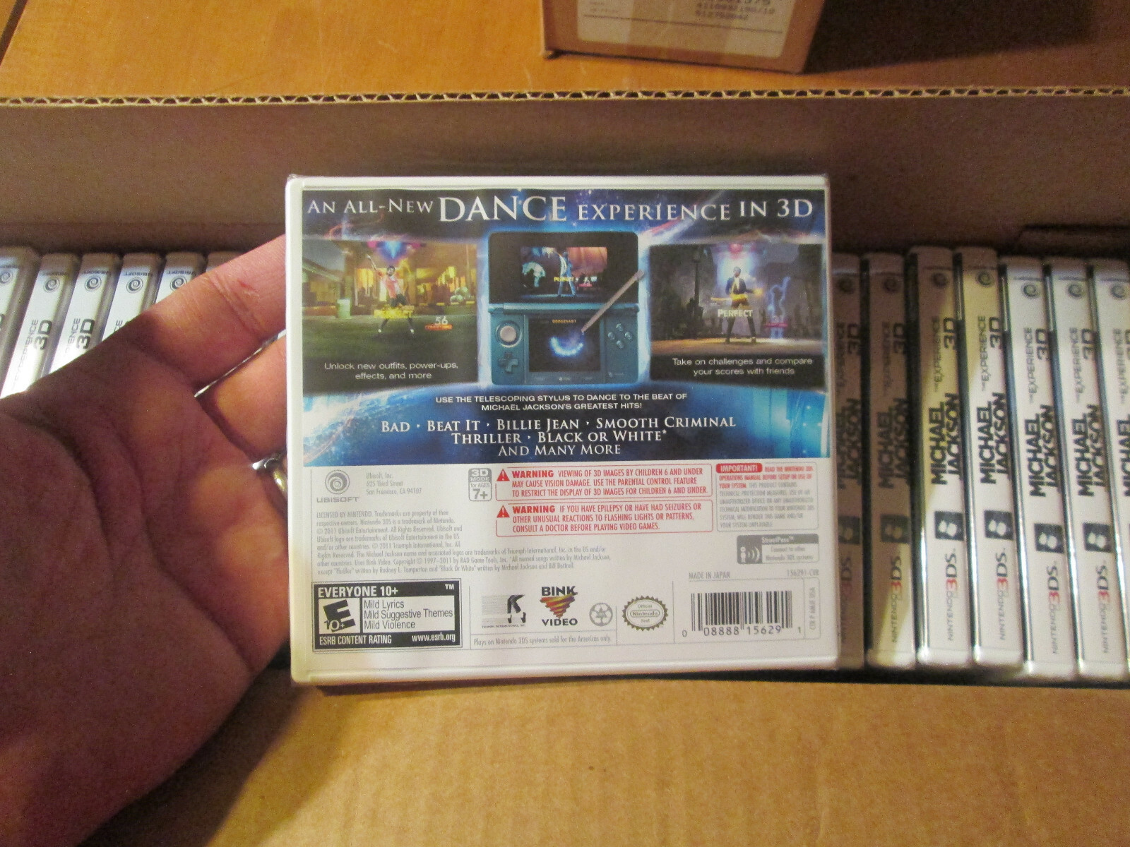 Michael Jackson The Experience 3D Nintendo 3DS FULL MASTER CASE LOT 30 GAMES NEW