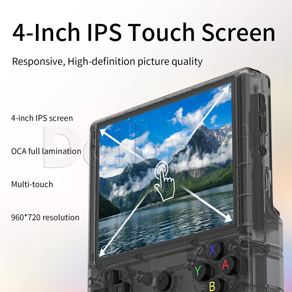 RG406V Anbernic Black Retro Handheld Game Console Android 13 4-inch 4K Games