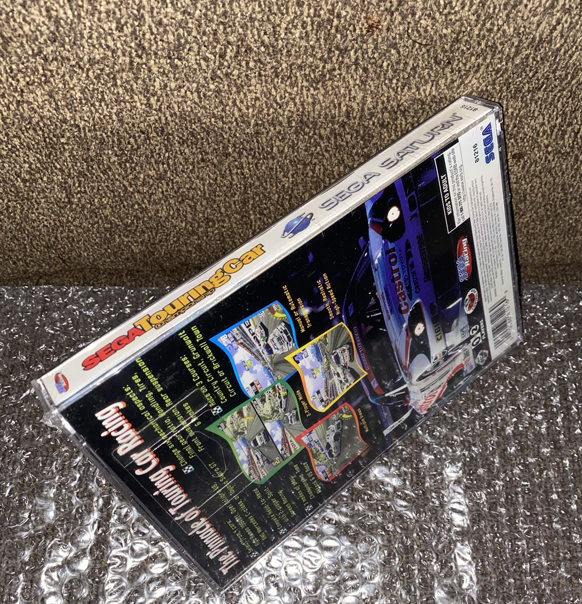 Sega Touring Car Championship SEALED! Sega Saturn CASE FRESH ARCADE CLASSIC!