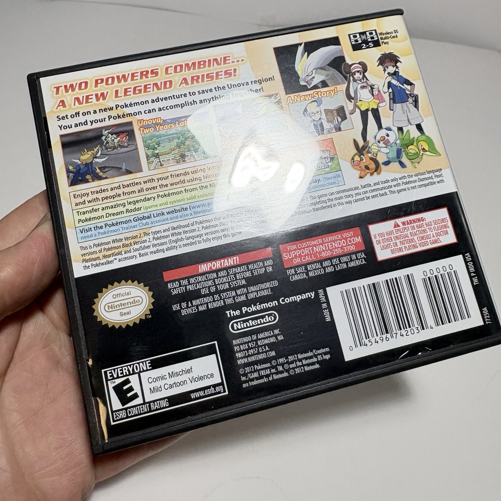 Pokemon Black 2 & White 2 Nintendo DS Both 100% Complete CIB Tested Authentic