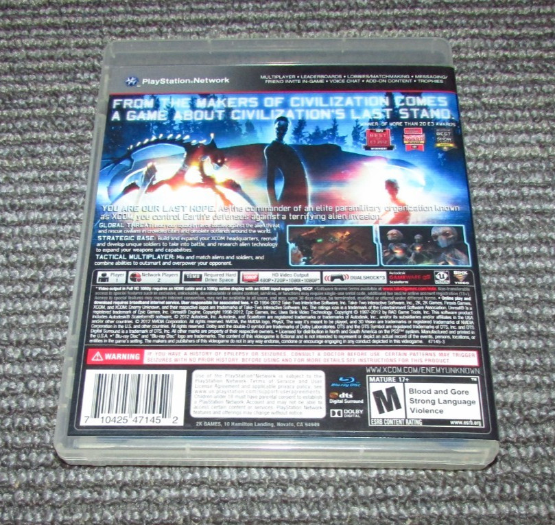 XCOM: Enemy Unknown for PlayStation 3 Complete Fast Shipping