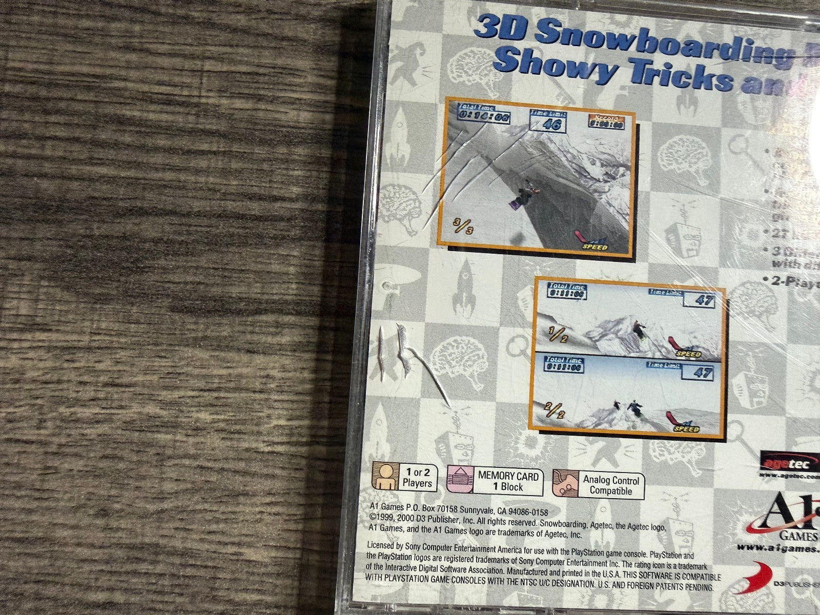 Snowboarding – Sony Playstation 1 PS1 – A1 Games – Acceptable Condition