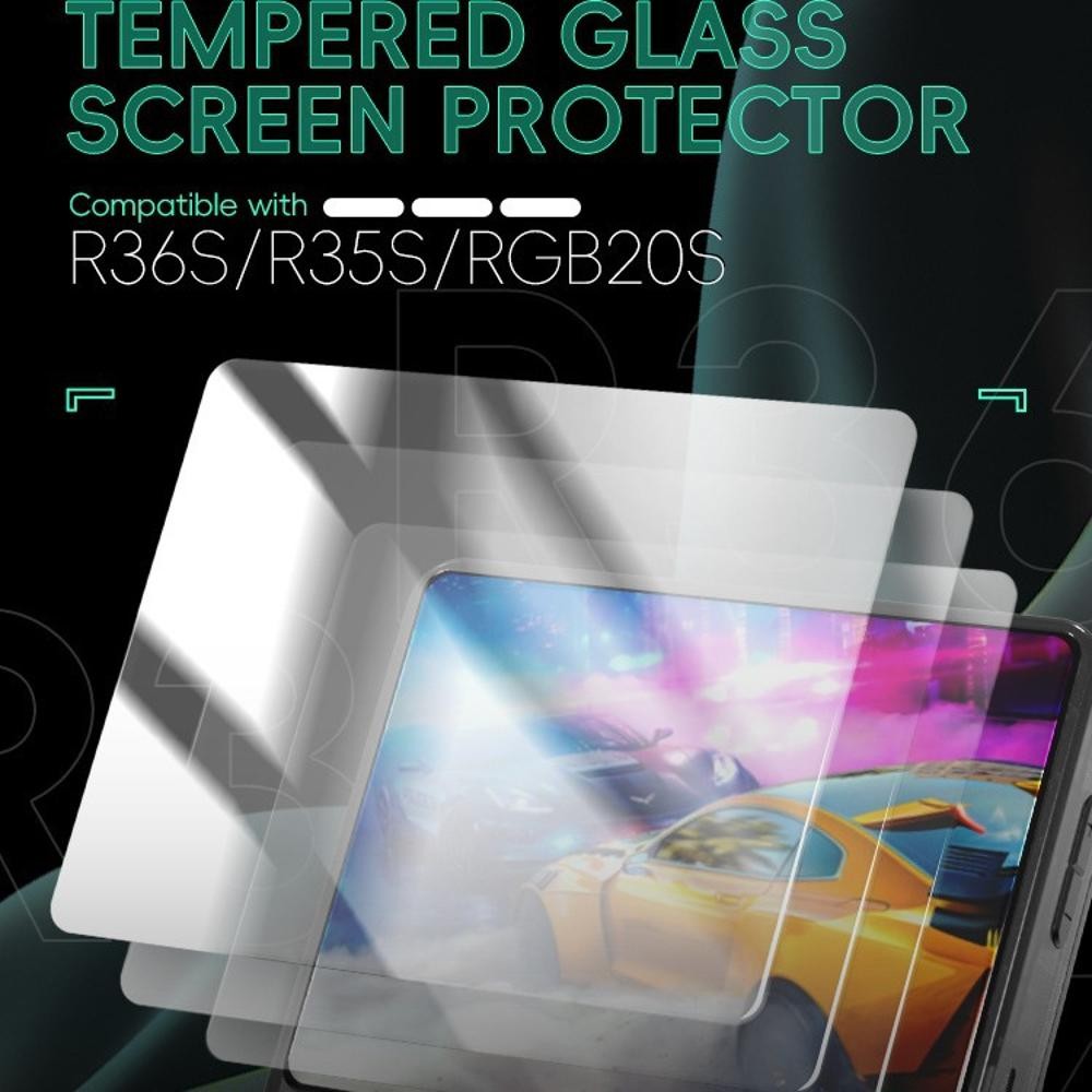 2PCS ​Film Screen Protector For R36S R35S RGB20S 3.5-inch Screen Tempered Film