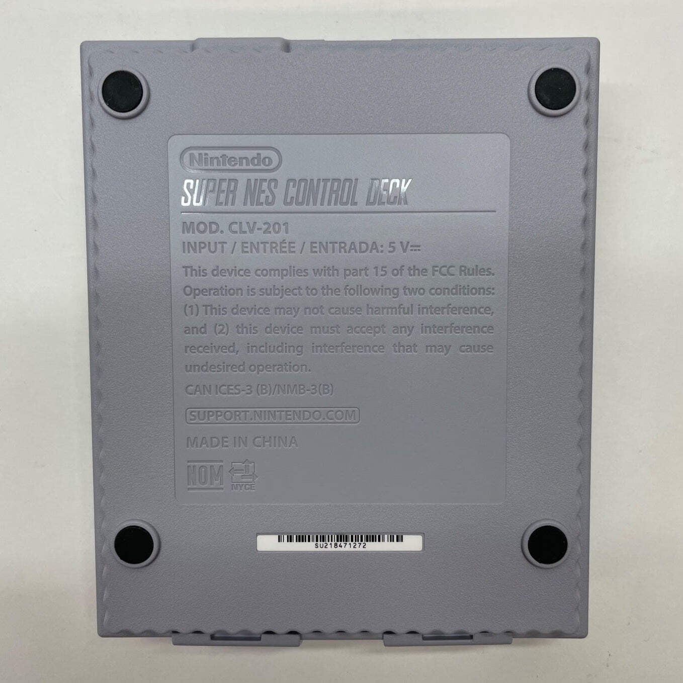 Super Nintendo SNES Classic Edition Console Gaming System CLV-201 Gray