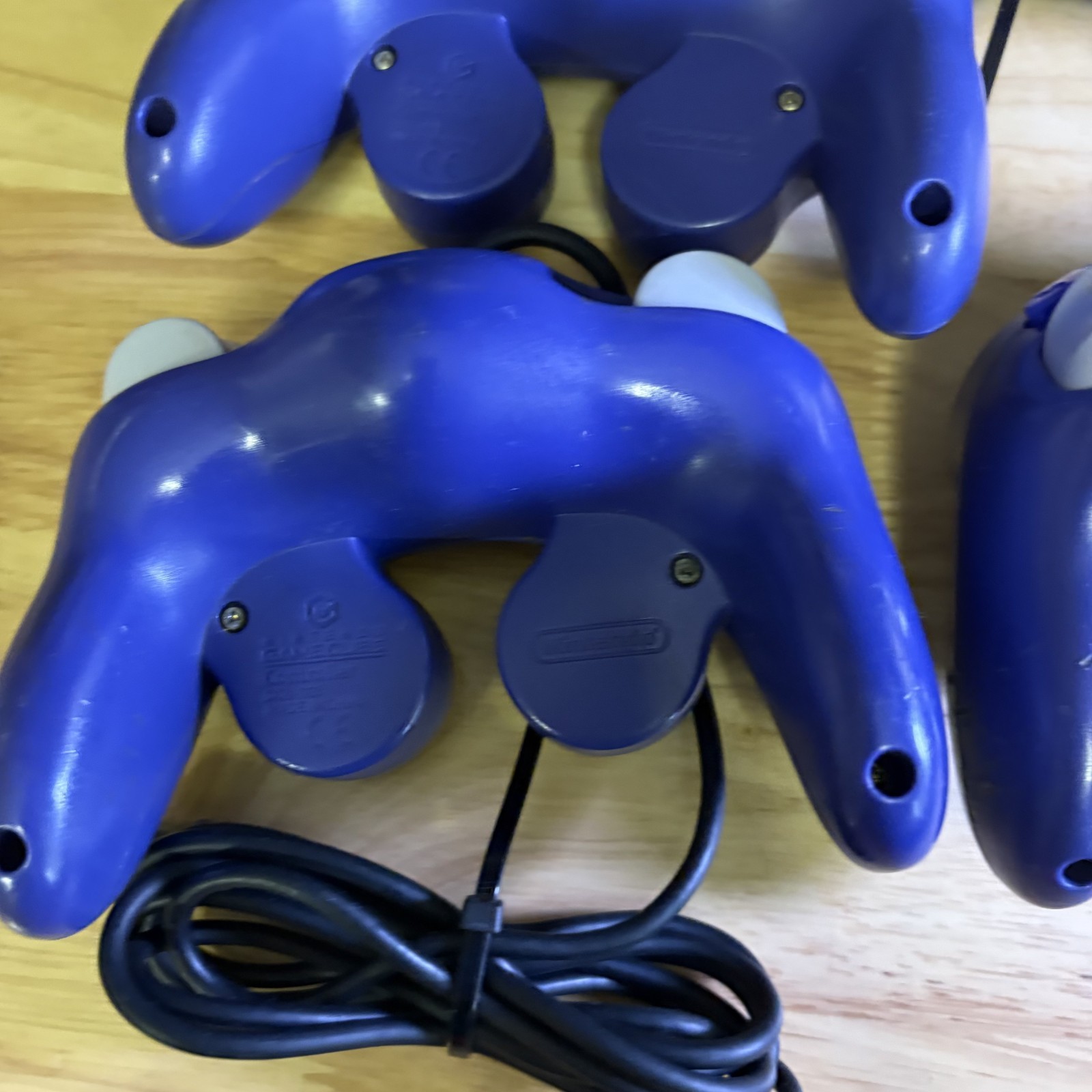 Lot 5 Nintendo Gamecube Indigo Controller OEM DOL-003 Purple UNTESTED PARTS