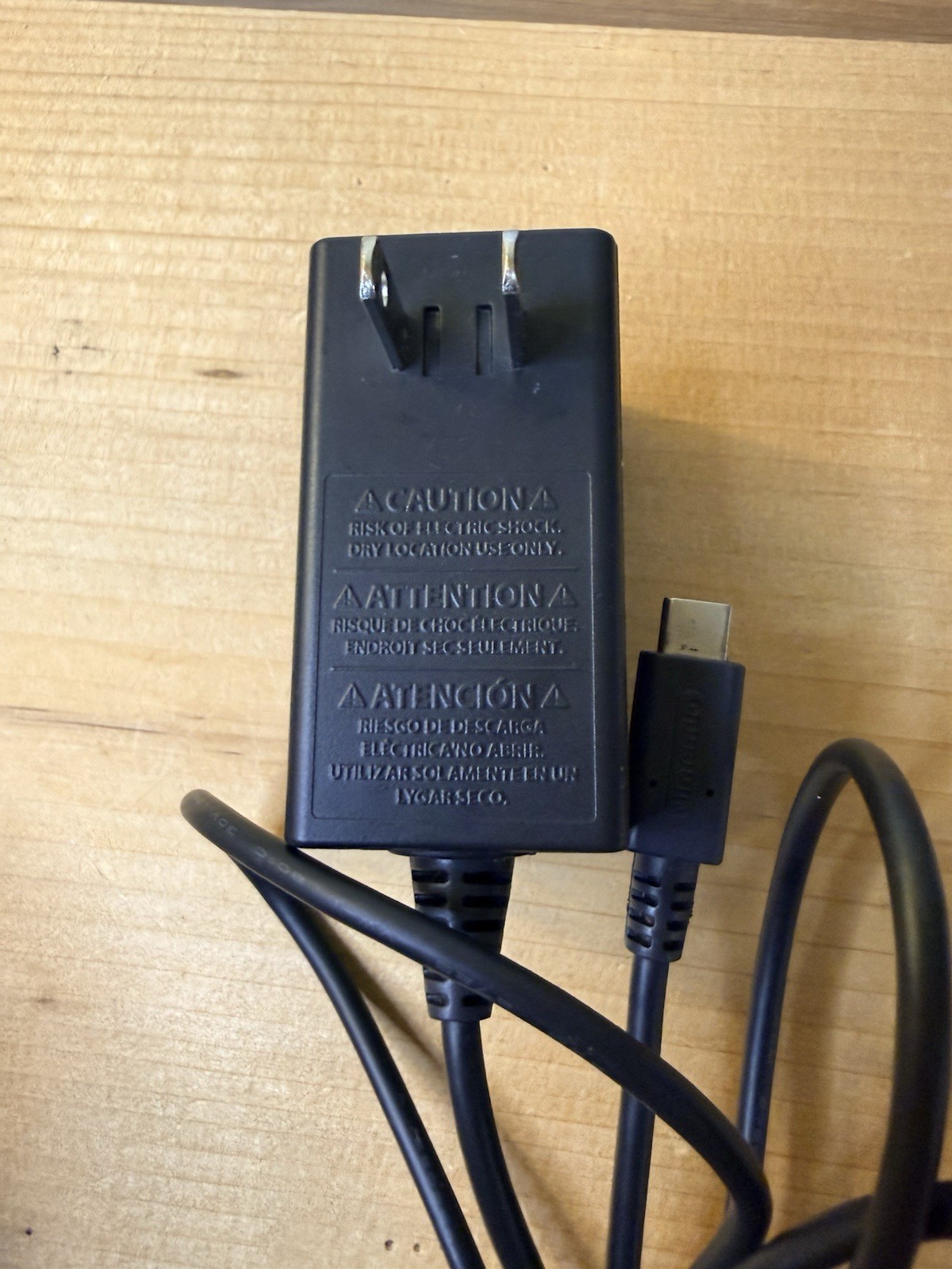 Official Nintendo Switch AC Adapter Cable HAC-002 Charging Cord Black OEM Works!