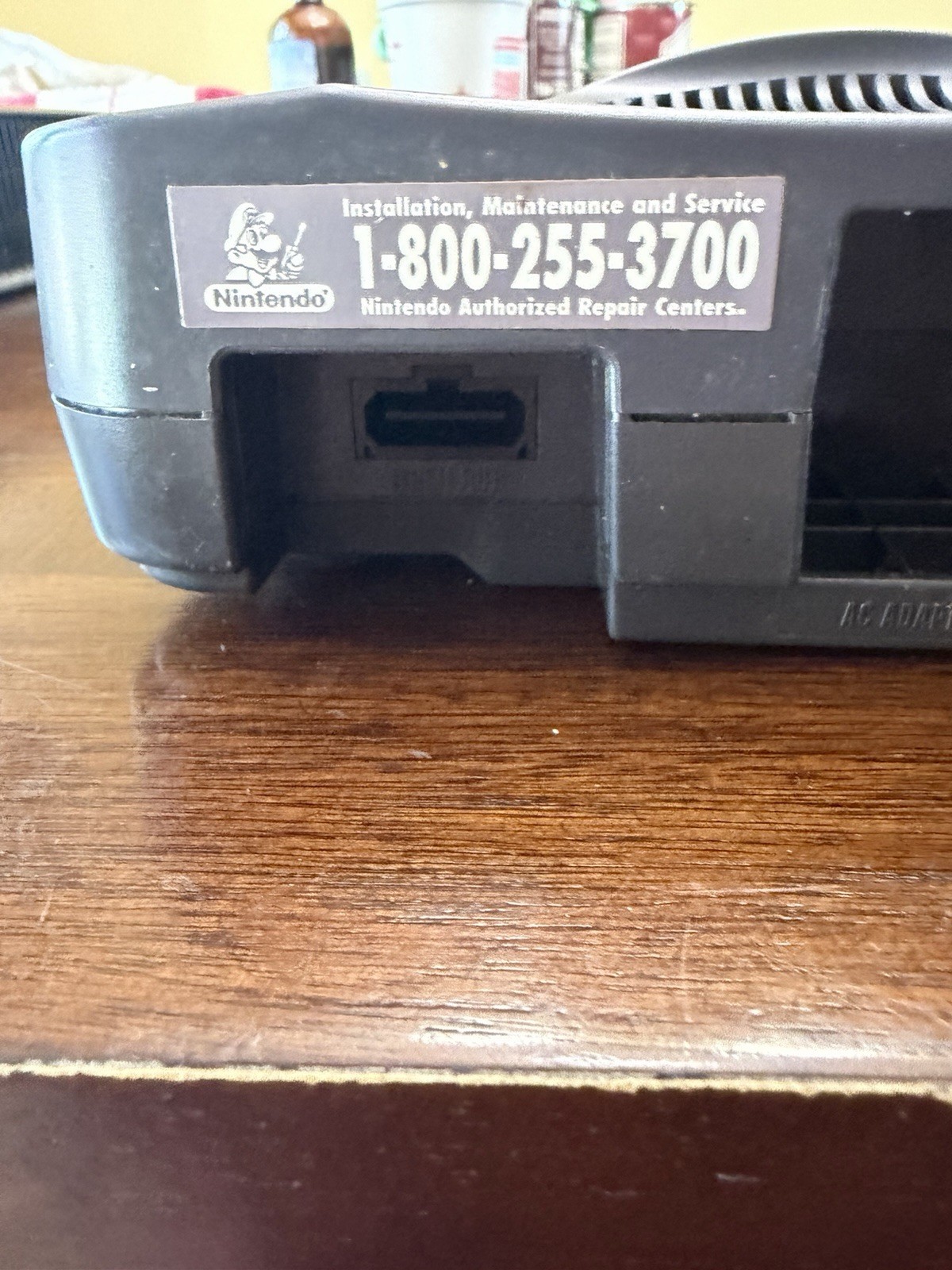 Nintendo 64 N64 Charcoal Console – TESTED – OEM Power AV Jumper Pak