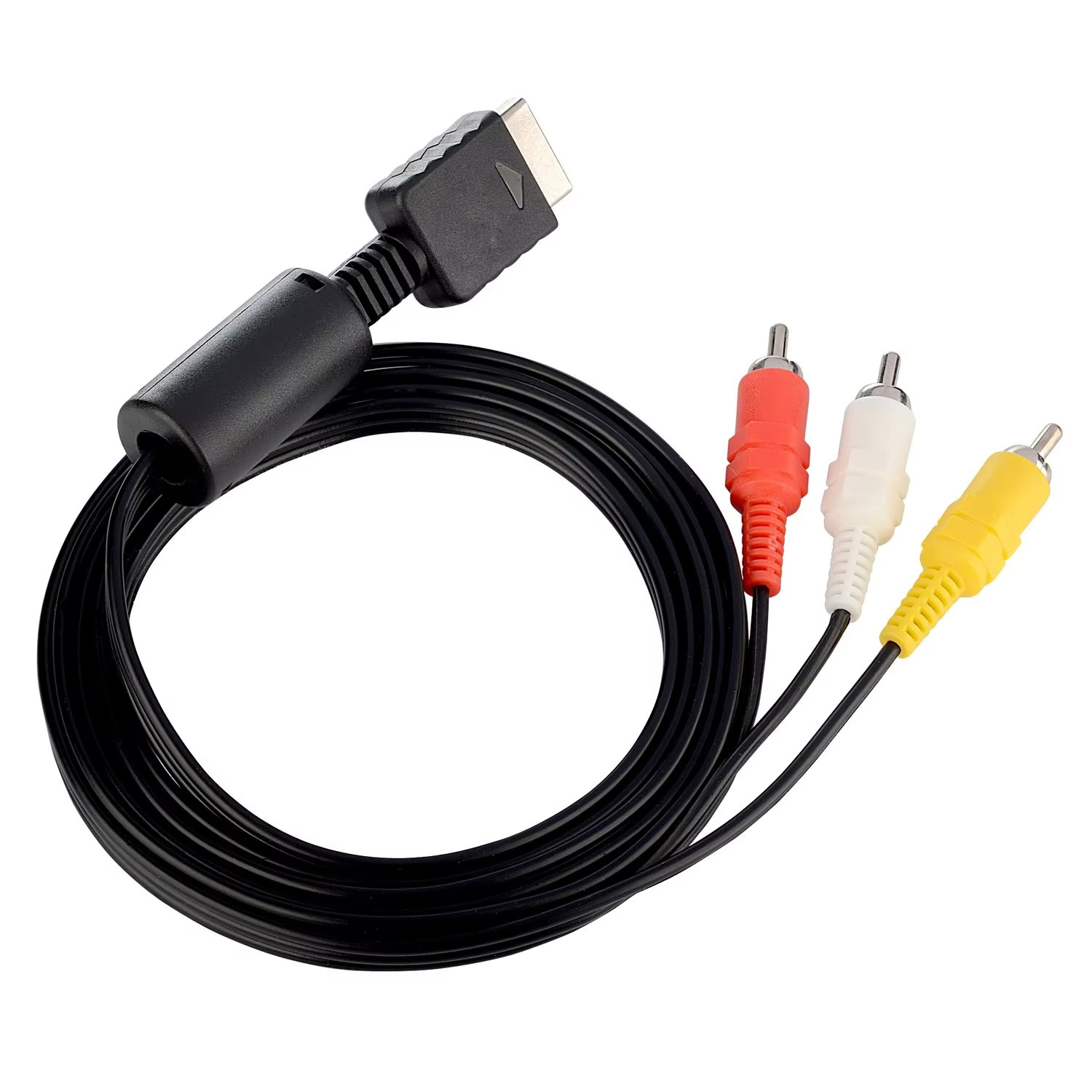 1.8M RCA AV Audio Cable Lead Cord For Sony PS1 PS2 PS3 Console HDMI Adapter USA