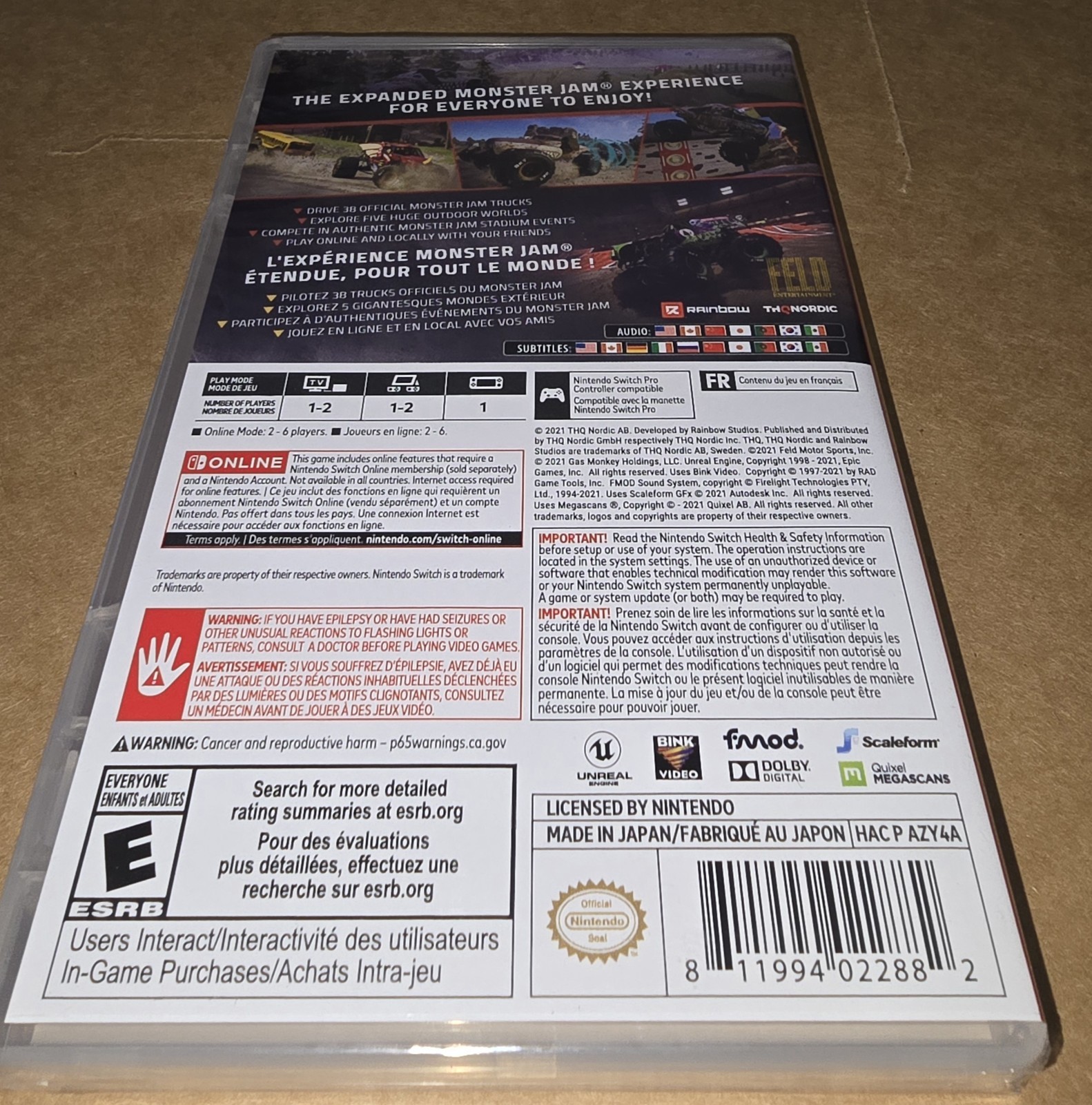 Monster Jam Steel Titans 2 (Nintendo Switch)Brand New Factory Sealed .THQ Nordi