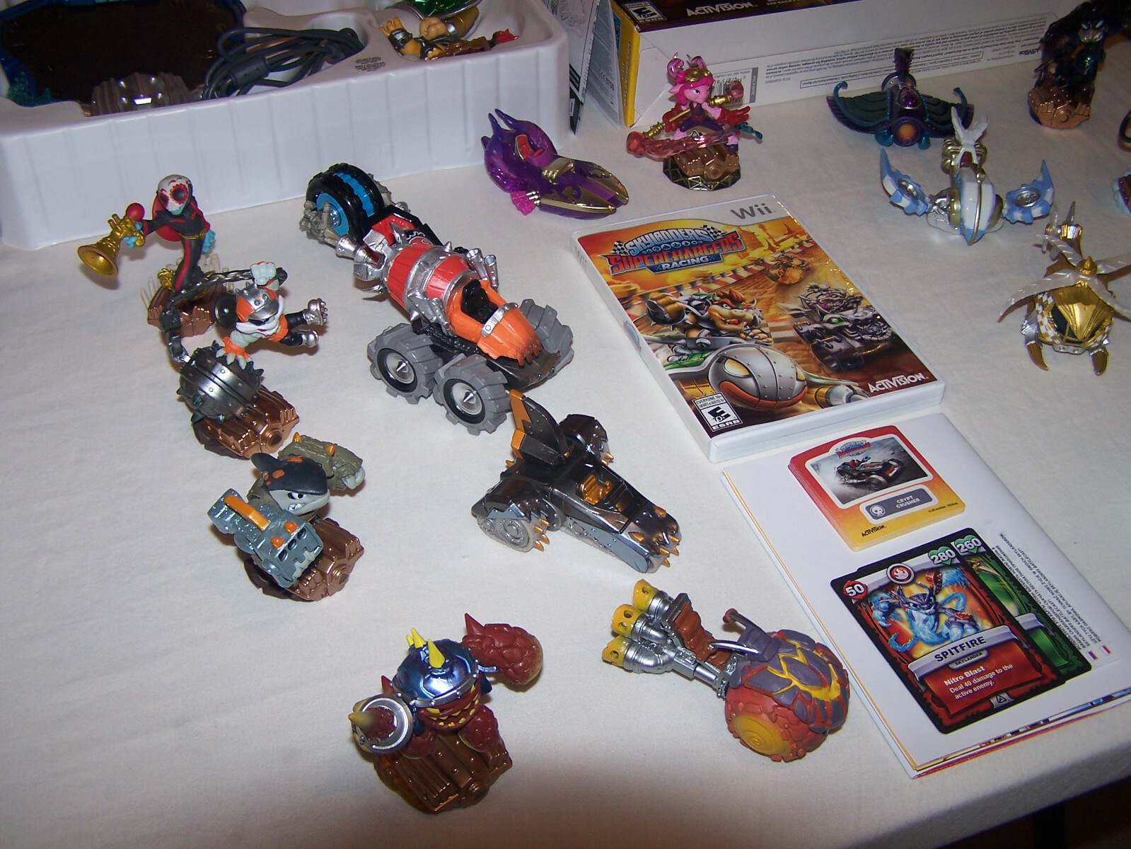 Skylanders Superchargers Racing Wii Lot Set 20 Poster Cards Stickers Exclusives