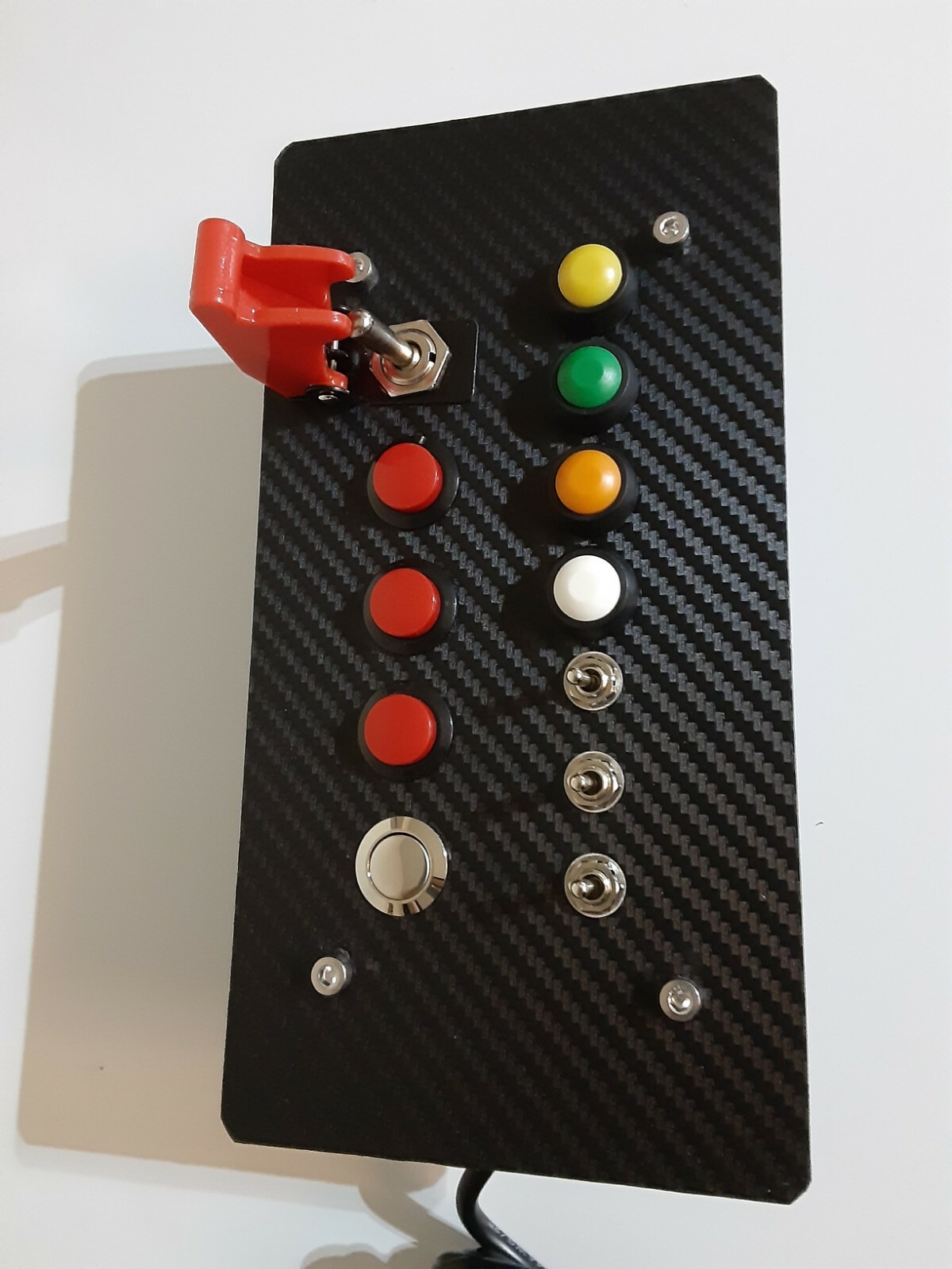 12 Function Sim Flight Truck Car Racing Button Box – Plug and Play USB For PC