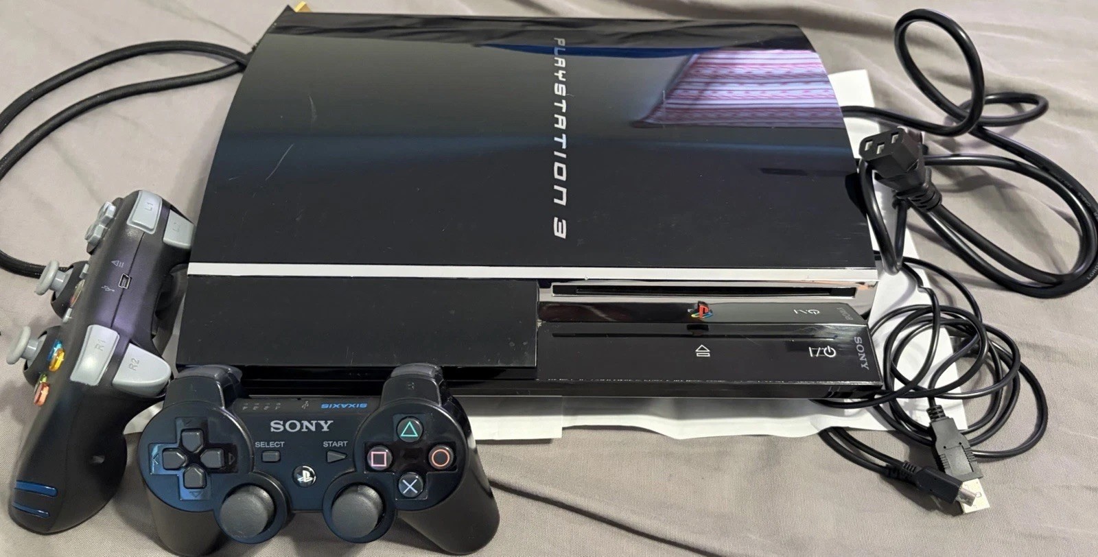 Sony PS3 CECHA01 60GB Backwards Compatible PS1 PS2 PS3 Console Bundle Tested