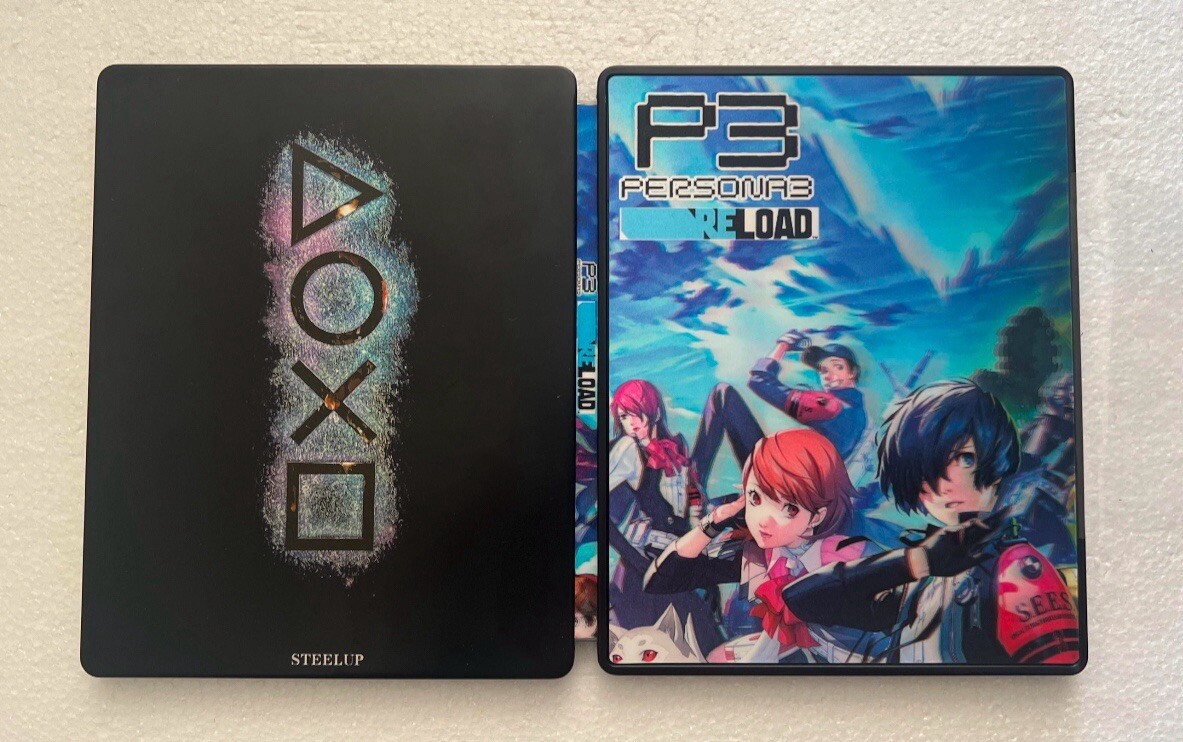 P3 Persona 3 Reload Steelup collector case with 3D card PS4/PS5/Xbox (No Game)