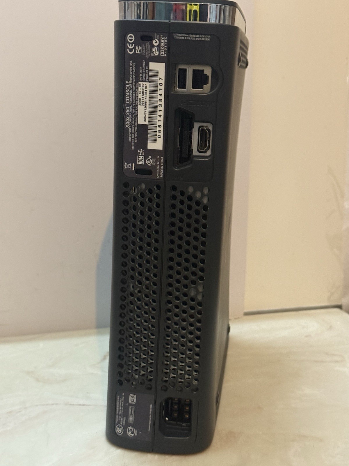 Microsoft Xbox 360 Console Only Black 2008 W/ HDD120GB Doesn’t Power On