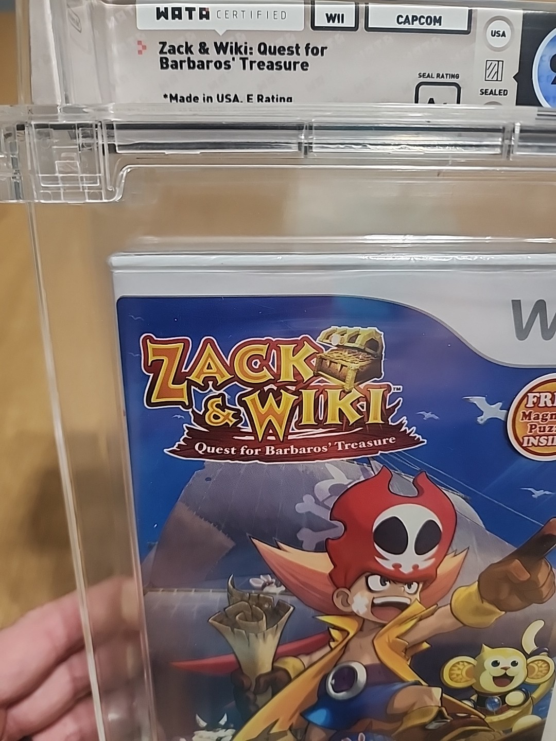 Zack & Wiki Quest for Barbaros Treasure Nintendo Wii new Magnetic Puzzle Variant
