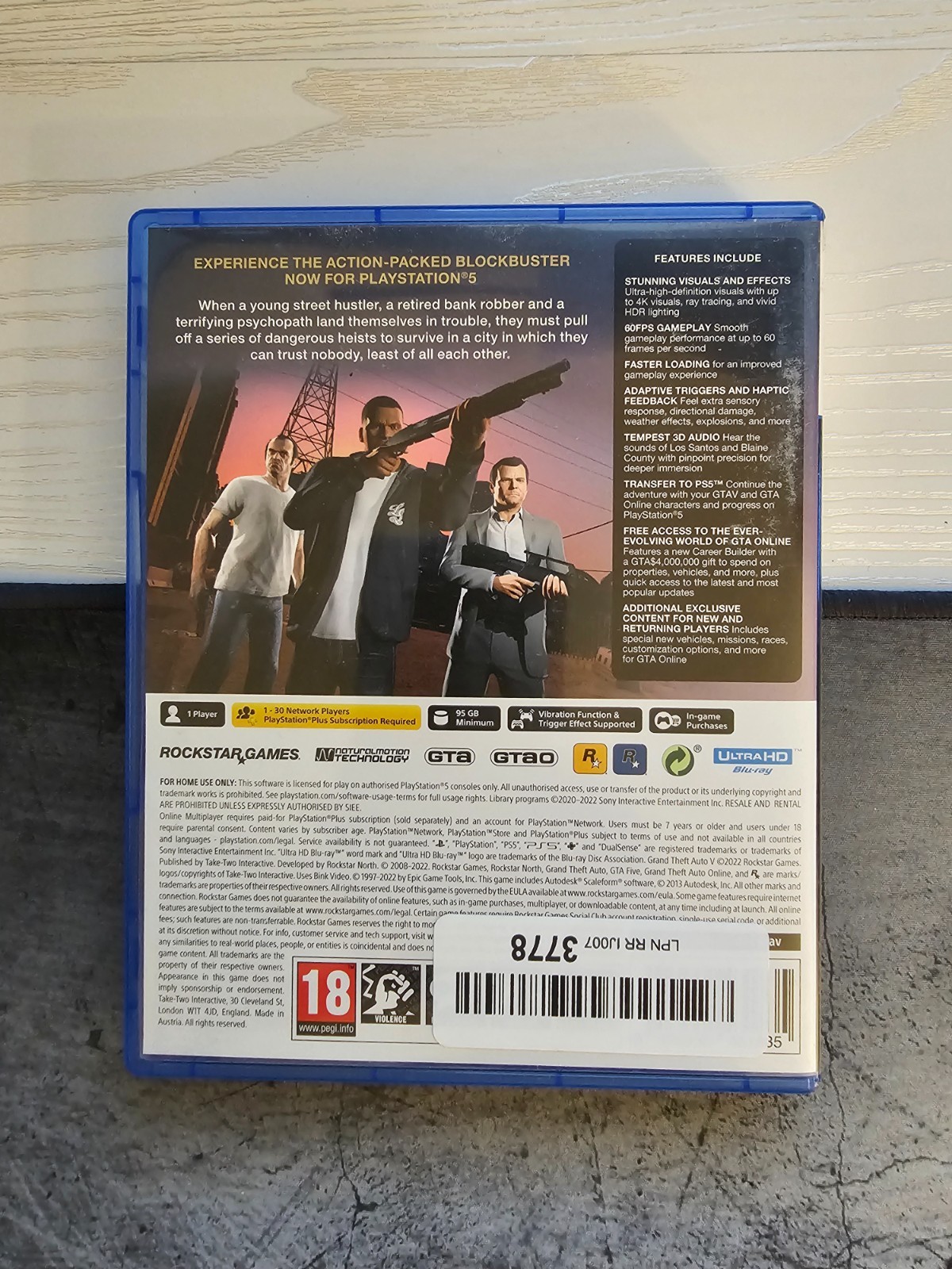 (BRAND NEW SEALED) Grand Theft Auto 5 – Playstation 5 (PS5)