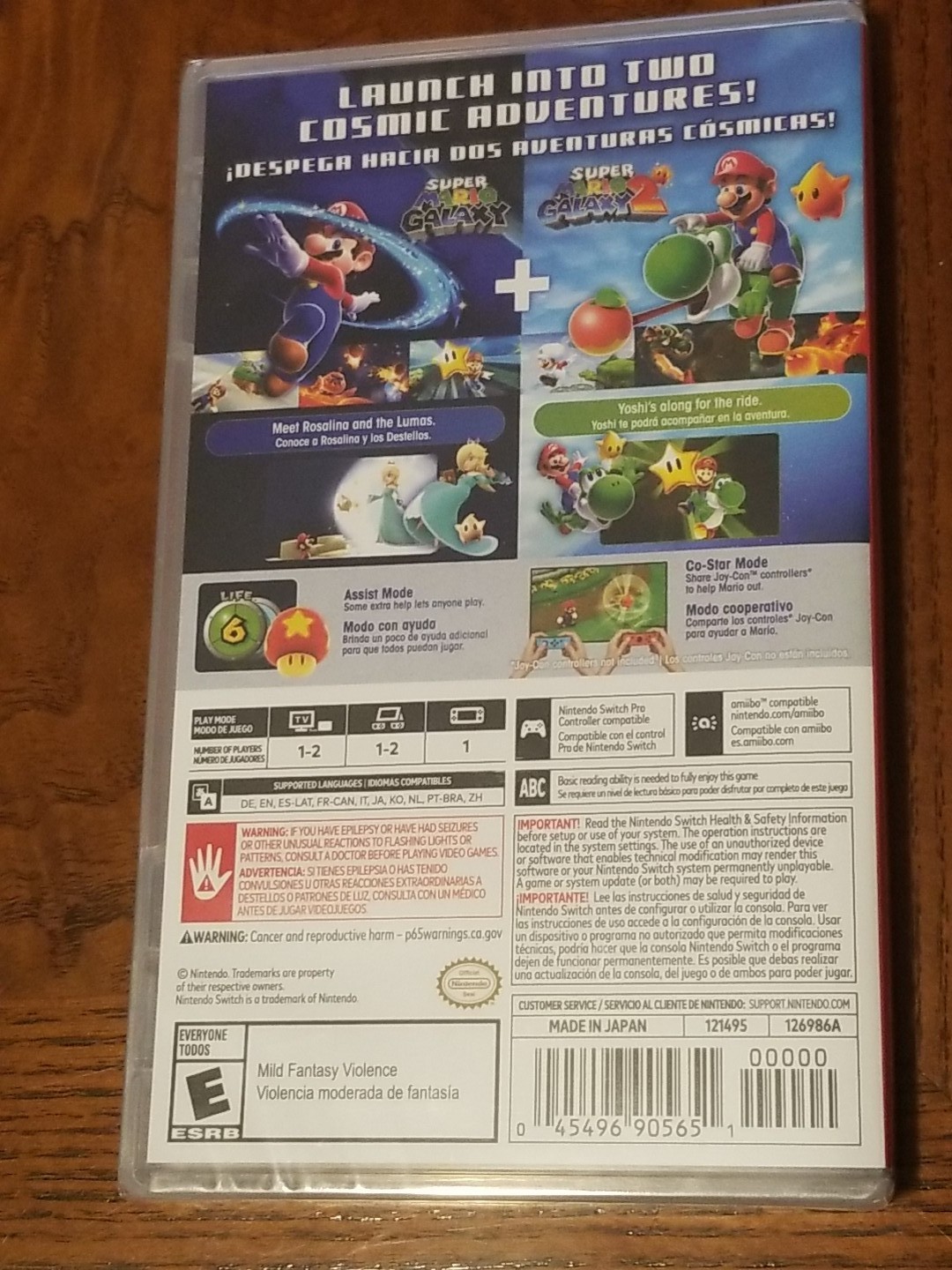 Super Mario Galaxy + Super Mario Galaxy 2 (2 Nintendo Switch Games) USA New