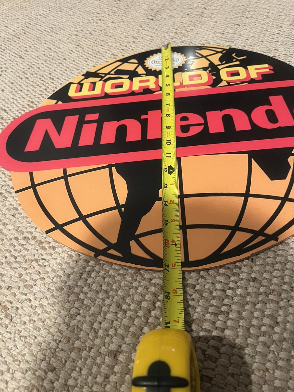 Nintendo World of Nintendo Logo Sign Plaque Retro Collectible
