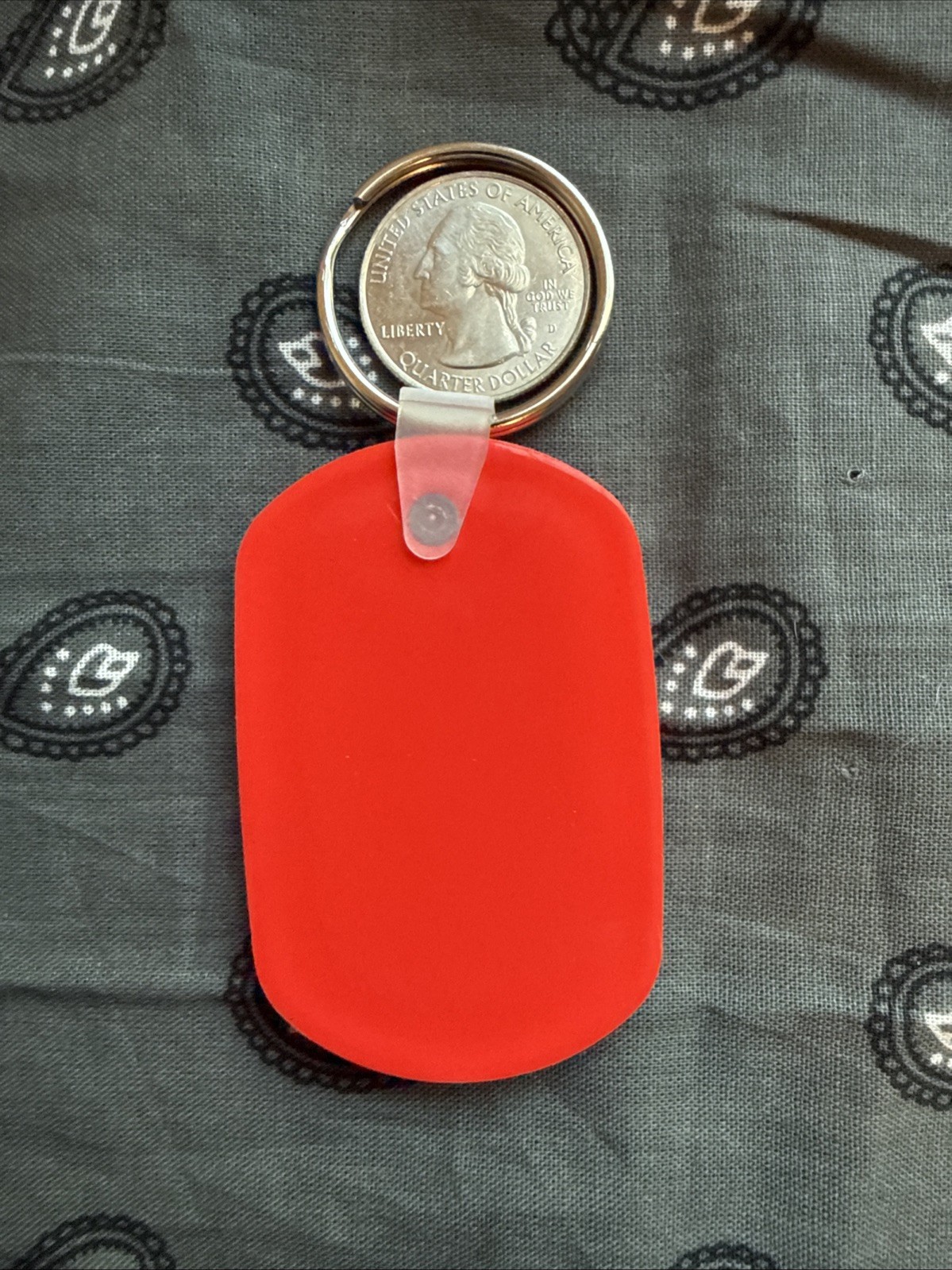 Vintage Early 2000s Late 90s Nintendo Promotional Keychain Red NOS Key Ring Game