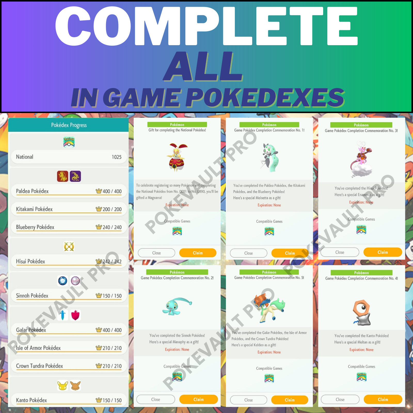Pokemon Home Living Dex – Complete Pokedex for All Pokemon Games (Gen 1-9)