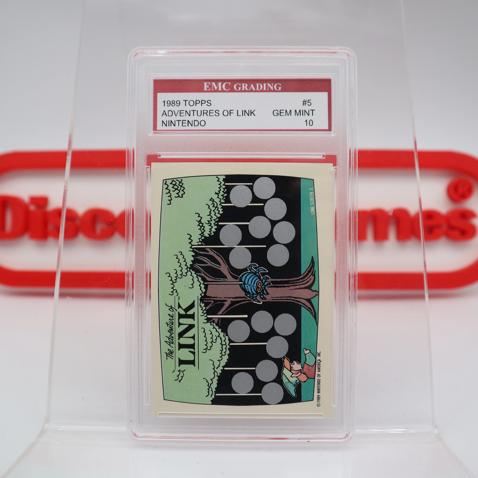 ZELDA ADVENTURE OF LINK – GRADED 10 GEM MINT CARD 1989 TOPPS NINTENDO GAME PACKS
