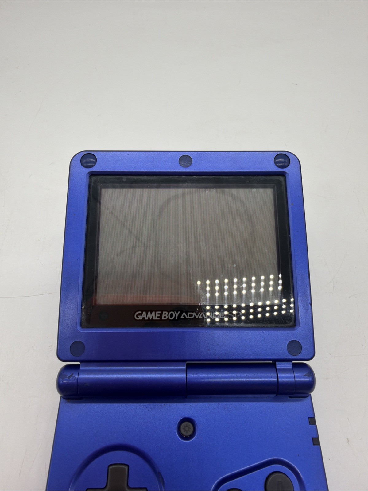 Nintendo Game Boy Advance SP Cobalt Blue Handheld Console AGS-001 4Games&charger