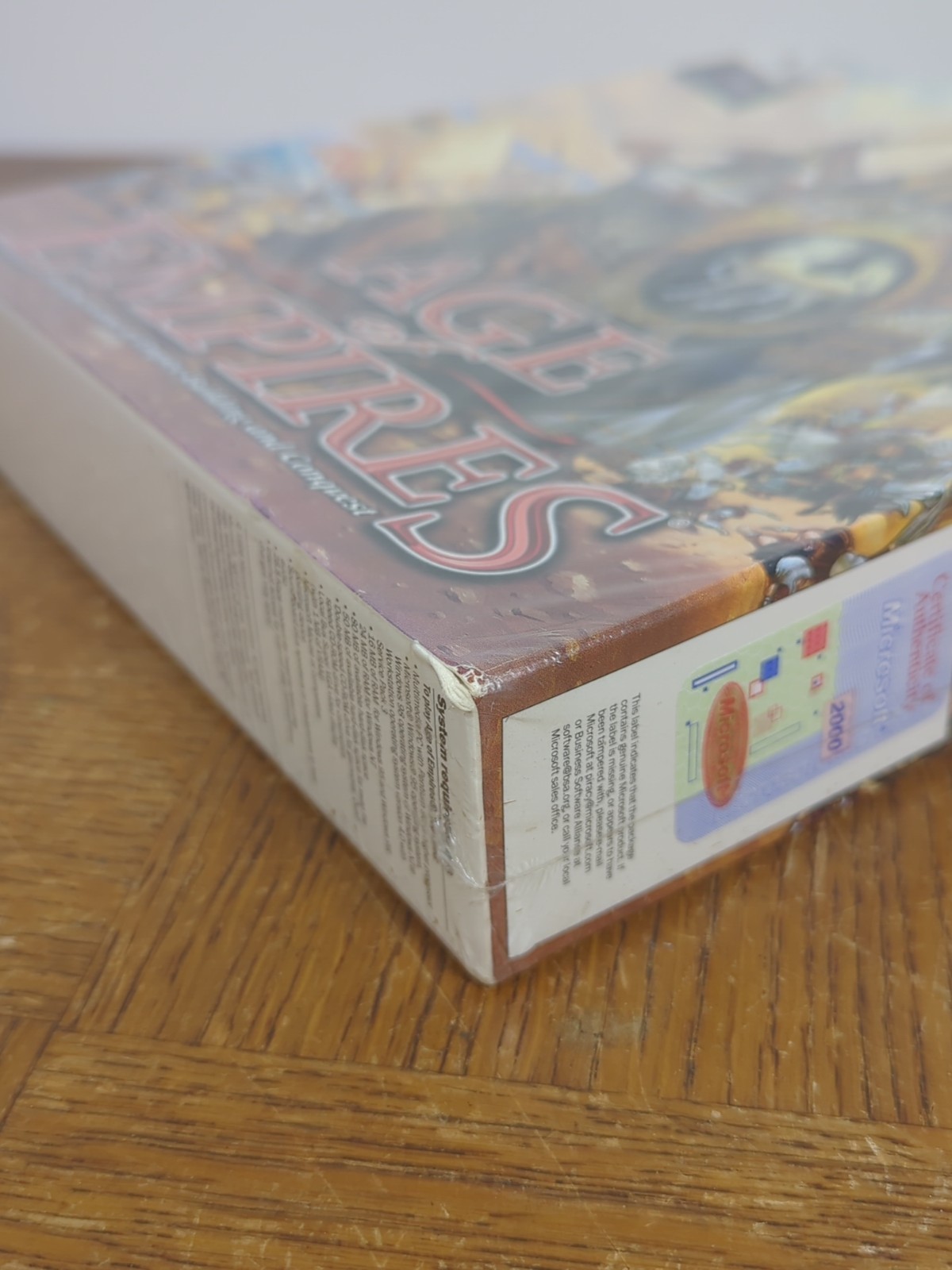 NEW Age of Empires 1998 Big Box Windows 95 98 NT4.0 Vintage PC Game 1.0 SEALED