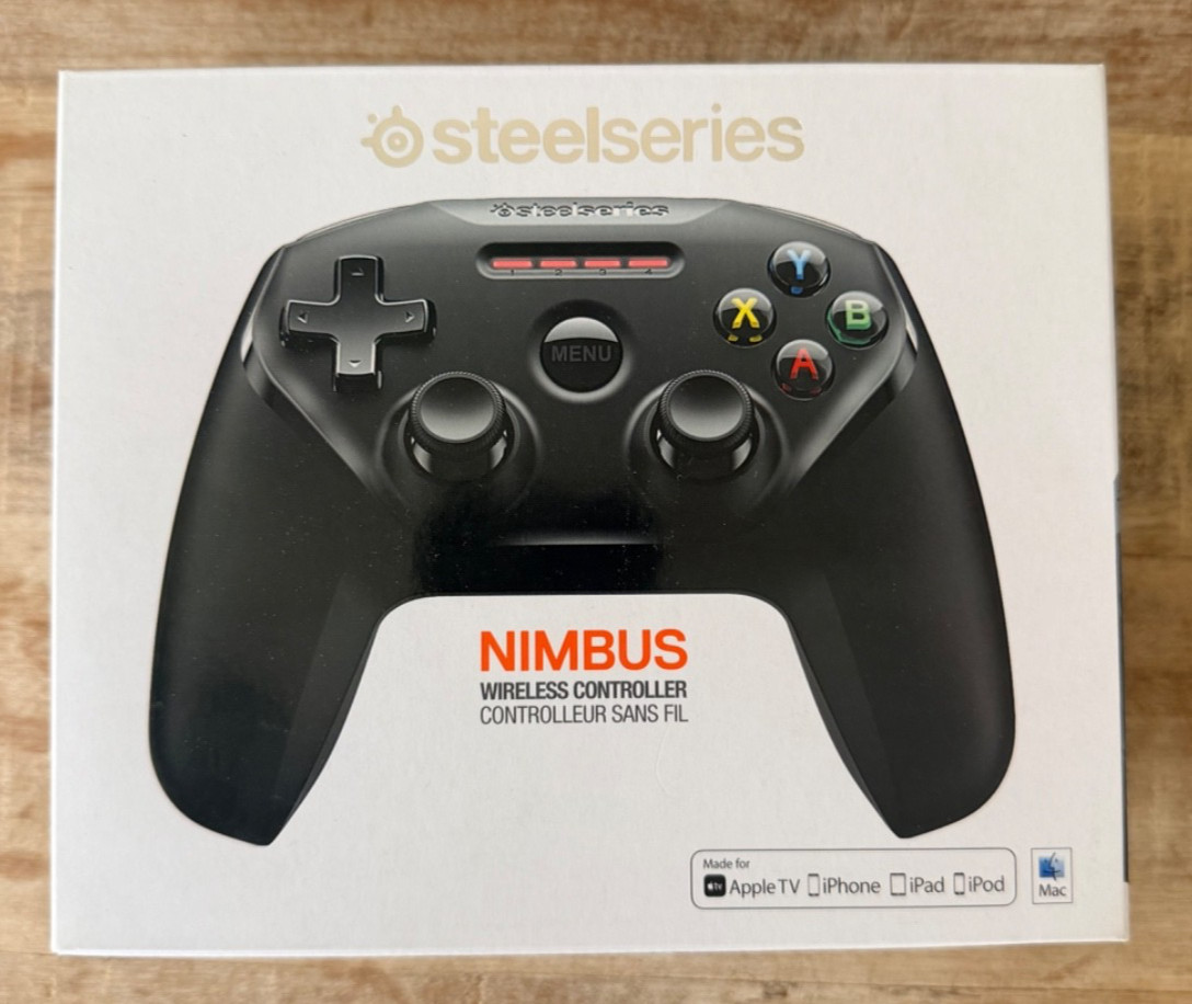 SteelSeries Nimbus Wireless Gaming Controller, Apple iOS /iPad /TV New Open Box