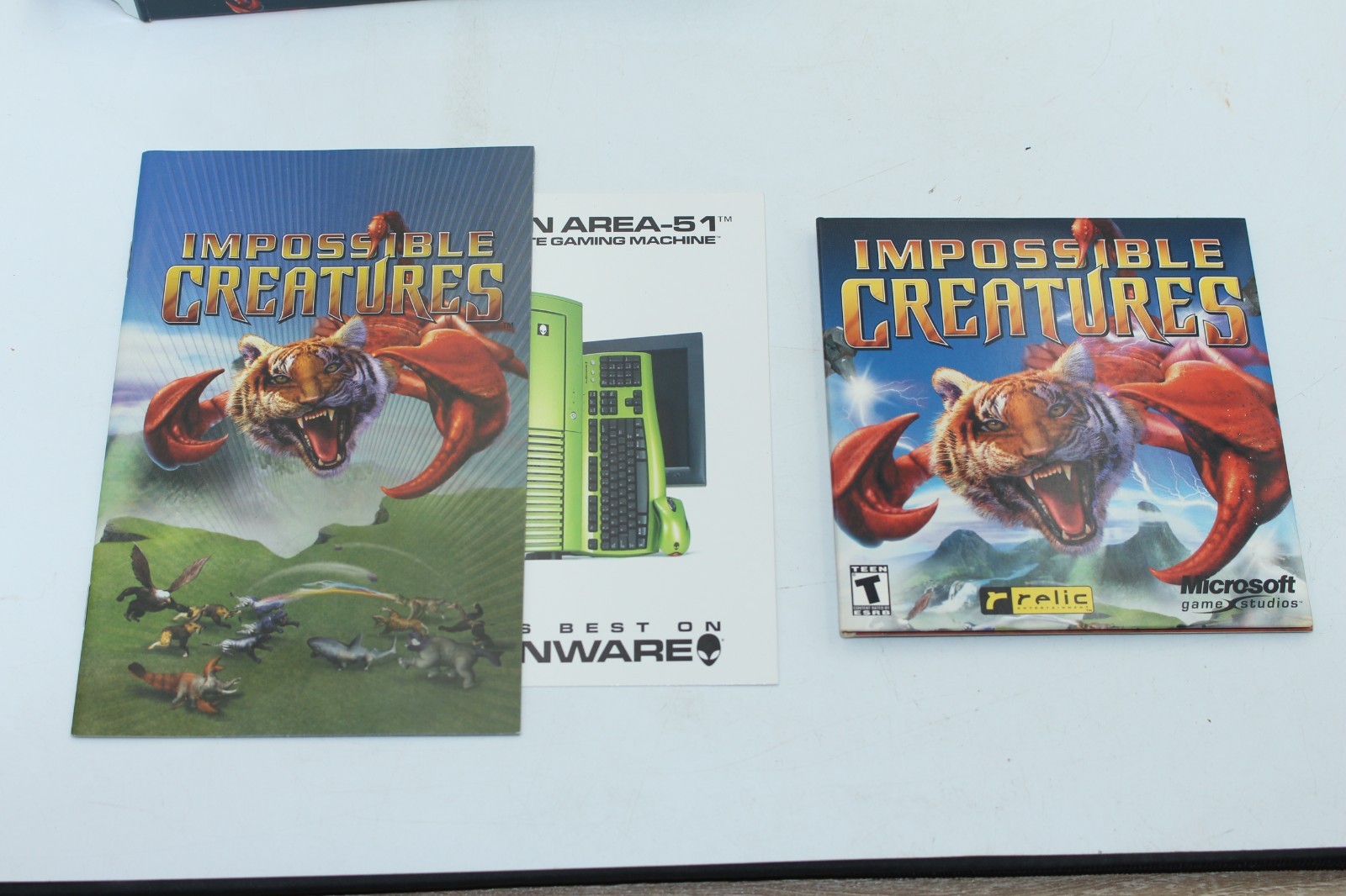 2002 Microsoft/Relic – Impossible Creatures PC Game Box (Rated T for Teen) CIB