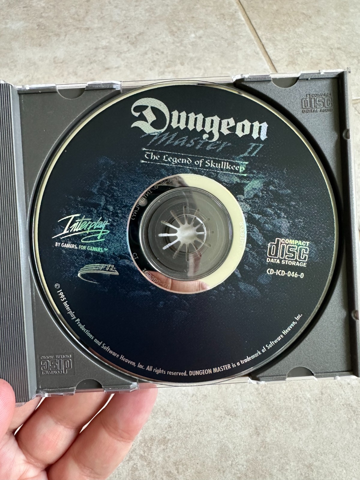 Dungeon Master II 2 IBM PC CD-ROM Game w/ Map and Manual Interplay