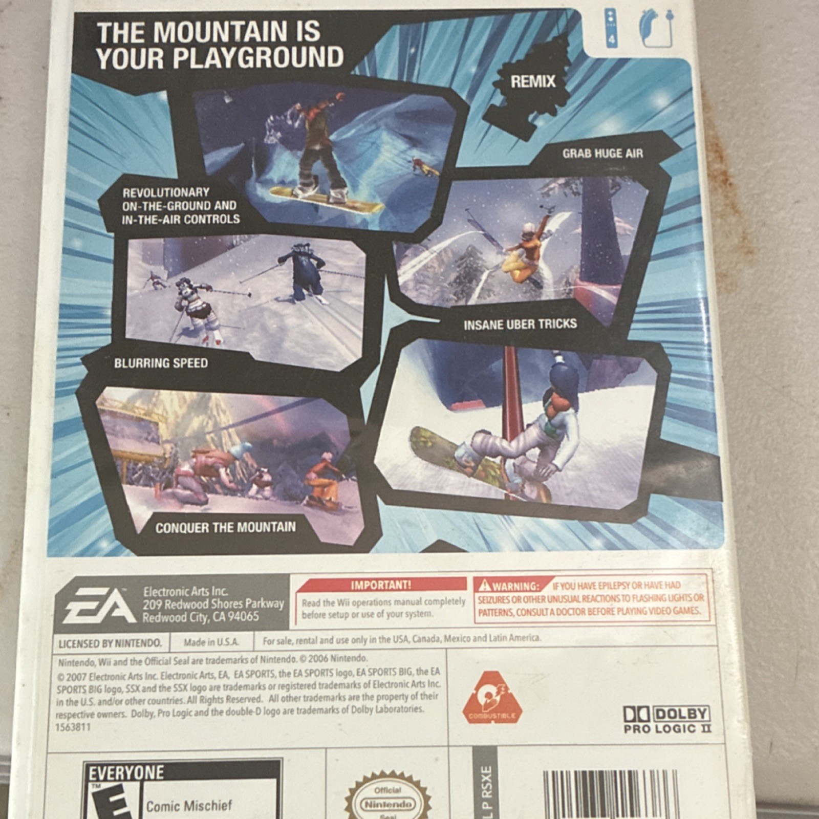 EA SPORTS BIG SSX Blur (SSX) Nintendo Wii 2007 E NTSC-U/C US/Canada