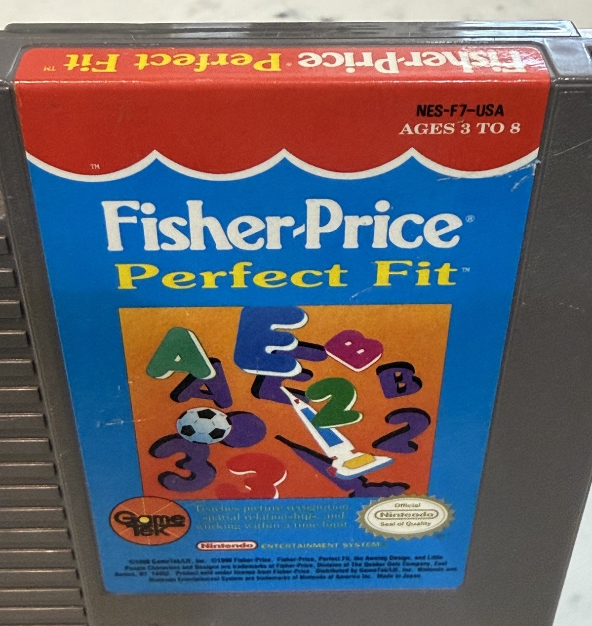 Fisher Price Perfect Fit – Nintendo NES – Tested Working 👍 Vintage 80s Ed Game