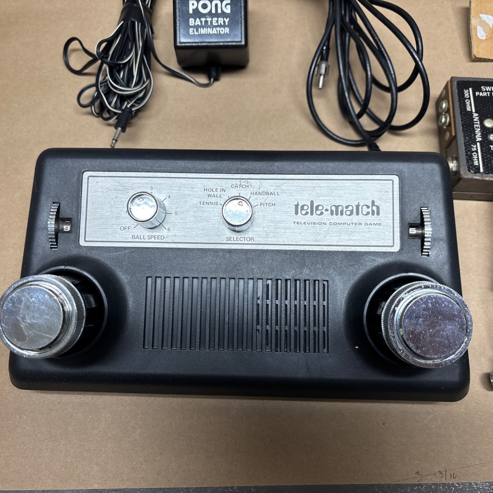 Vintage TELE MATCH 3300R Television Computer Game Complete Very Nice Condition