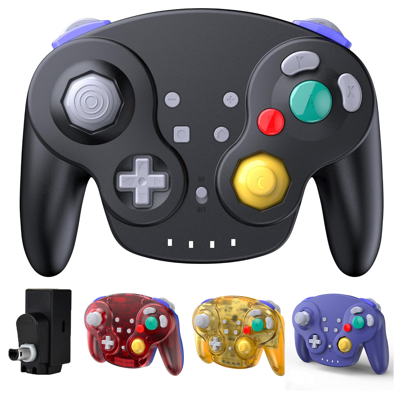 Wireless Gamecube Wavebird Controller & Rumble for Gamecube CG Wii Rechargeable