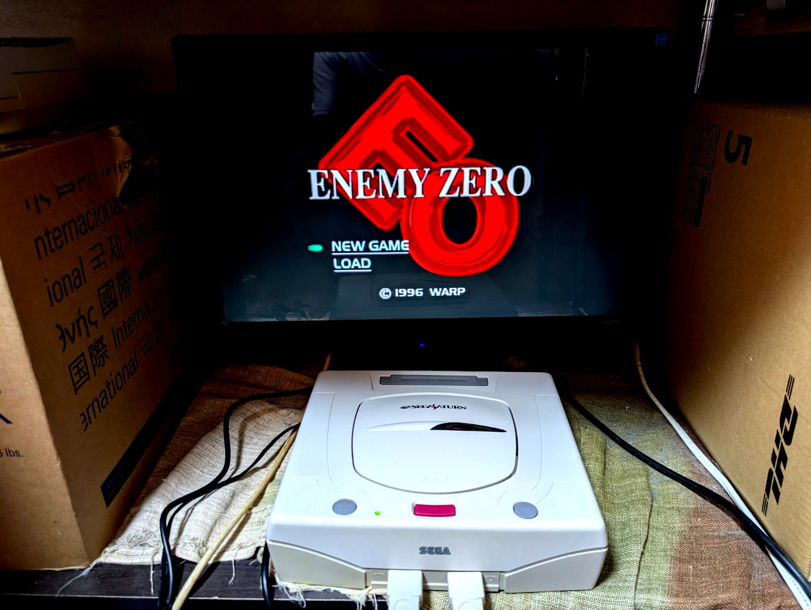 Sega Saturn White Console 3D Multi controller Nights Enemy Zero Japan