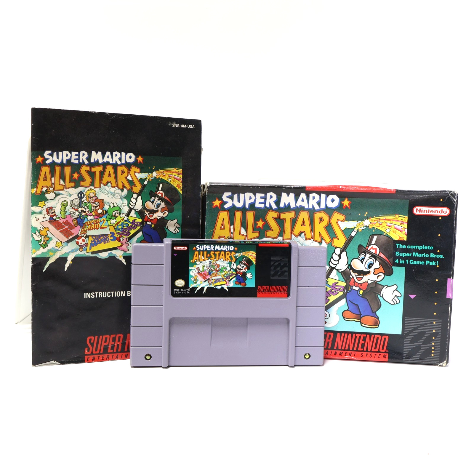 Super Mario All-Stars (SNES) CIB – Authentic Acceptable Condition