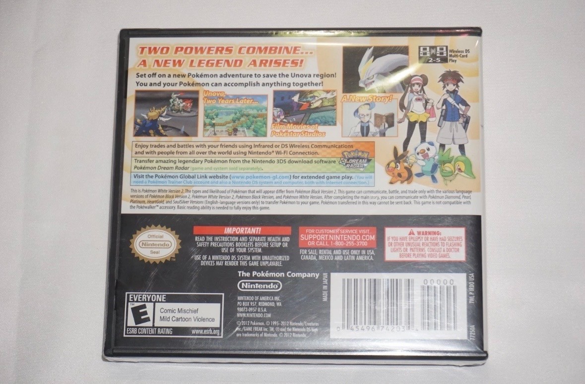Pokemon White 2 Sealed + Pokemon Gold & Silver CIB Authentic Mint + BONUS!