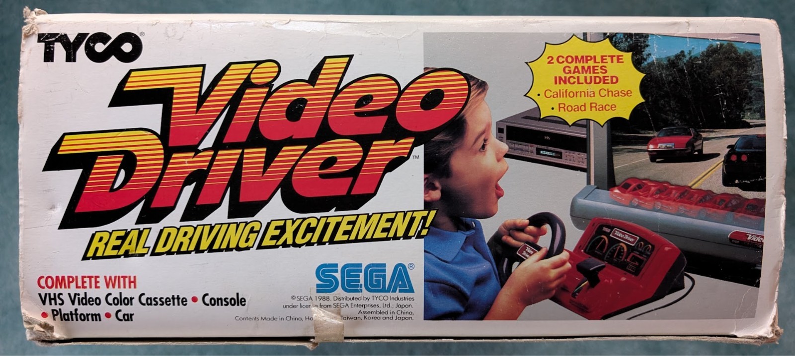 NEW 1989 Sega Tyco Video Driver VHS Video Game Instructions Complete Rare Retro