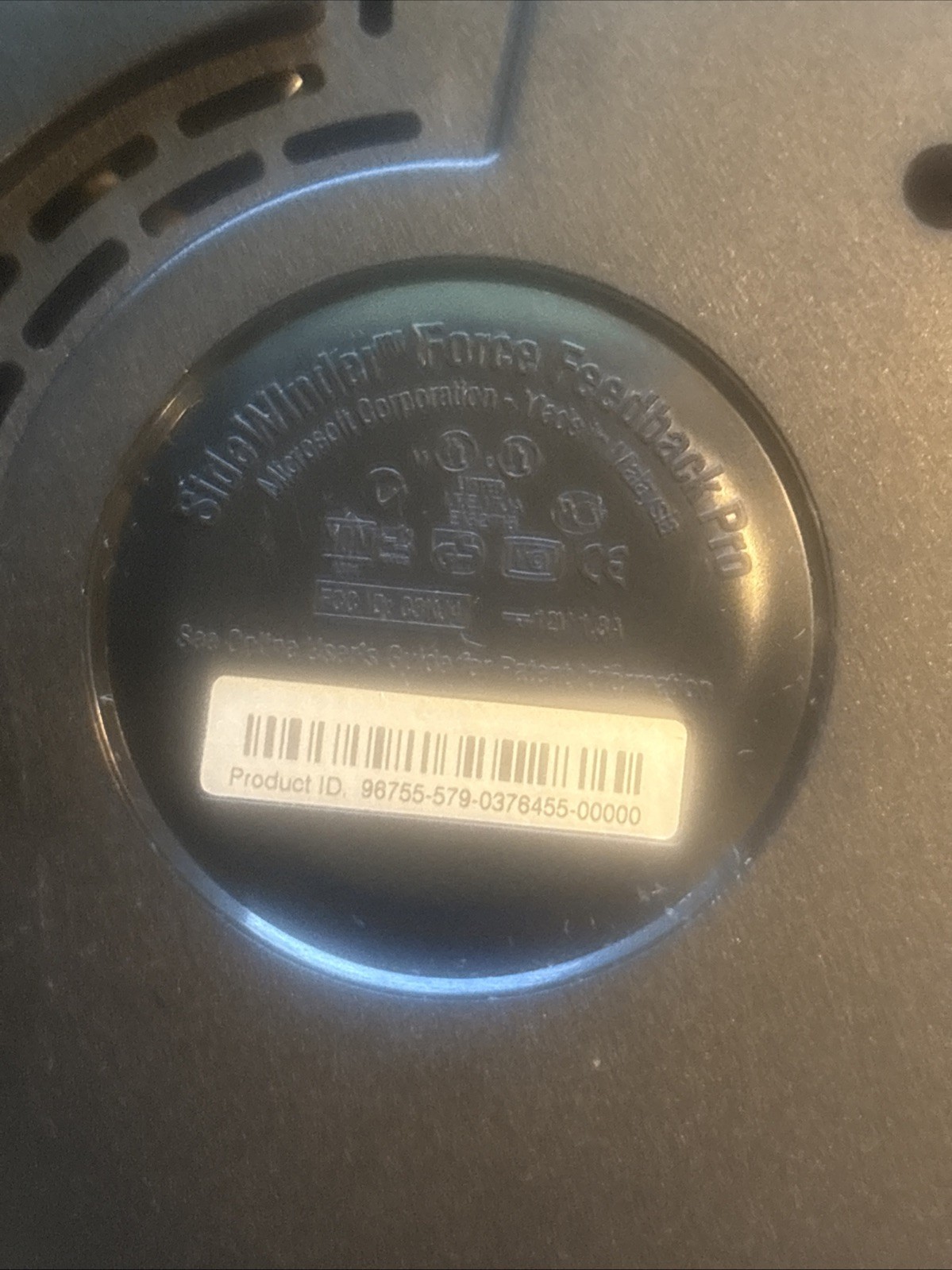 vintage microsoft Joystick Sidewinder Force Feedback Pro