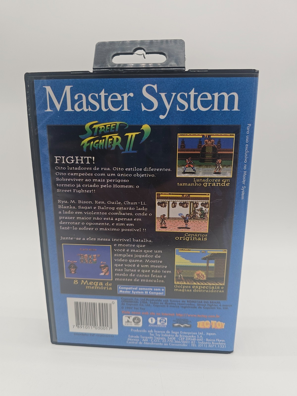 Street Fighter 2 Sega Master System PAL CIB Brazil Exclusive VERY RARE CLEAN!