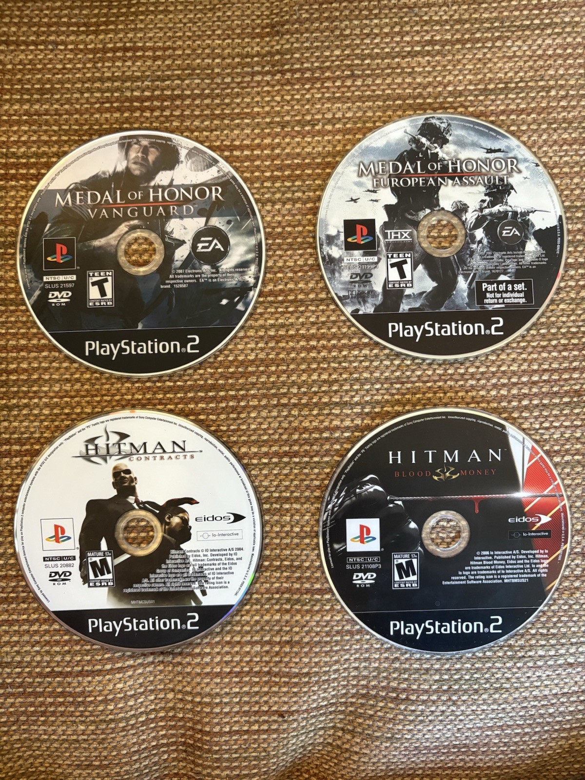Ps2 Bundle (Hitman, Medal of Honor)
