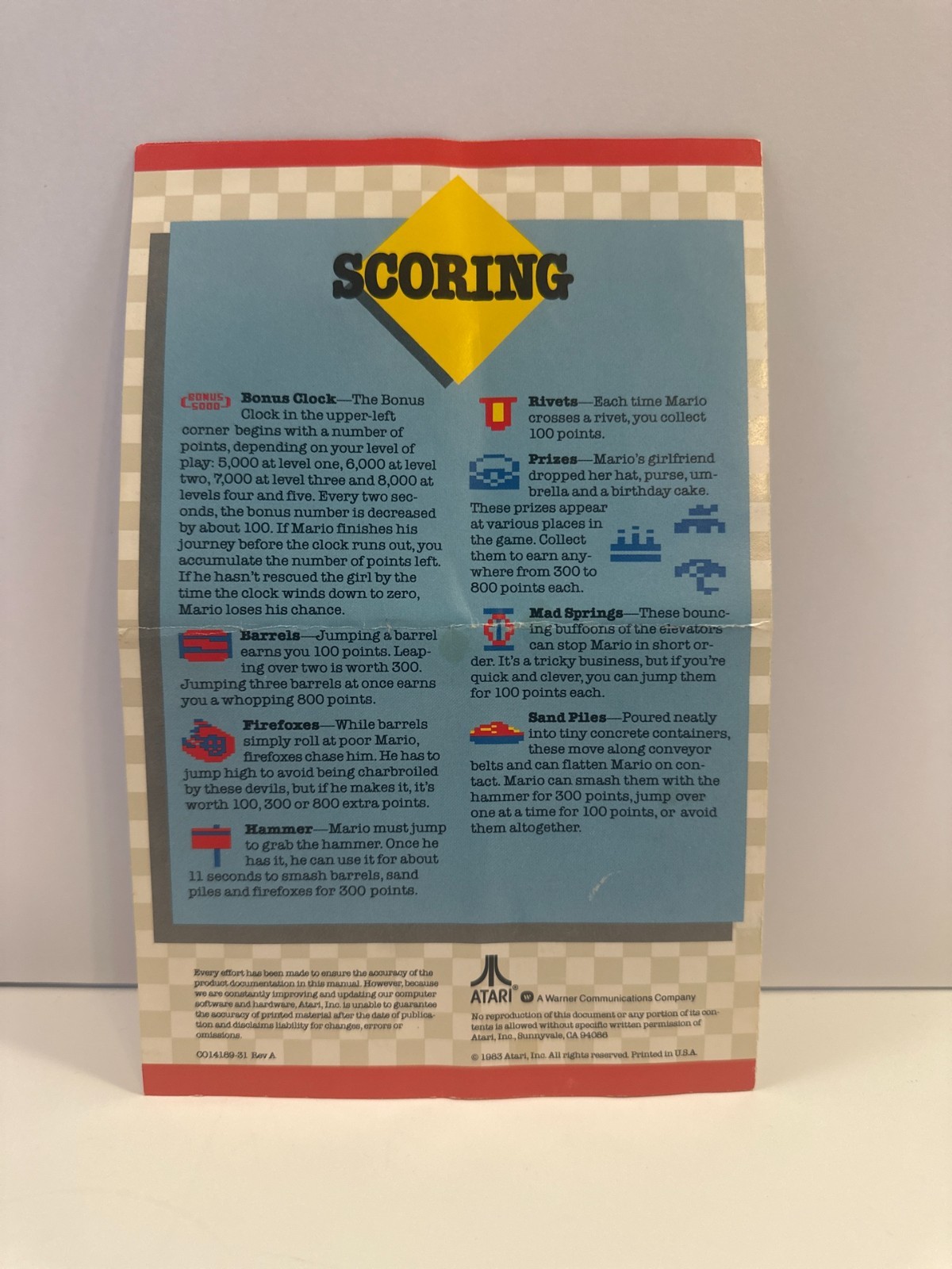 Donkey Kong (RX8031) – Atari 400/800/XE – Box, Manual Included