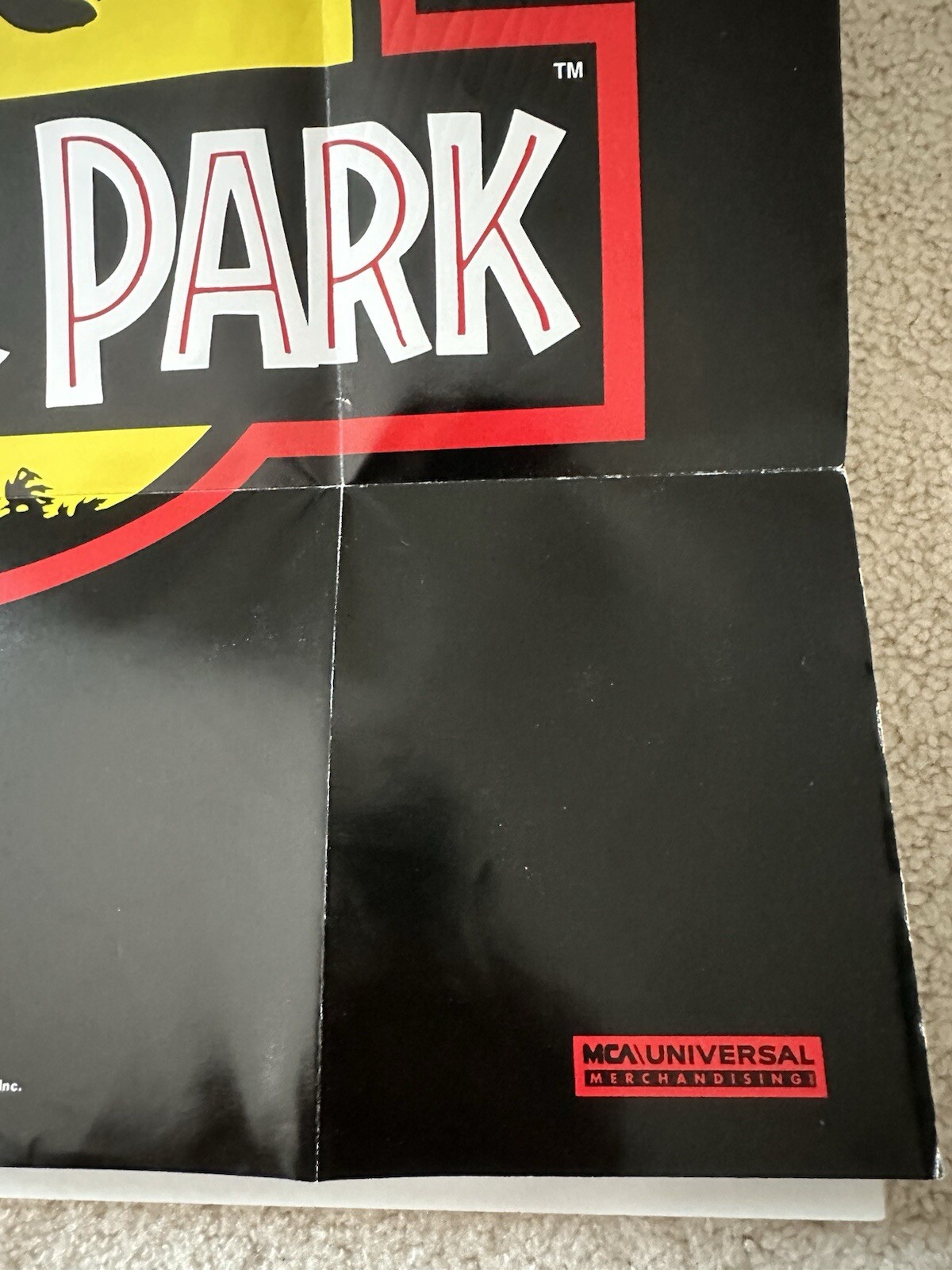 Sega Welcome To The Next Level – Jurassic Park Poster Fold Out Insert – Vintage!